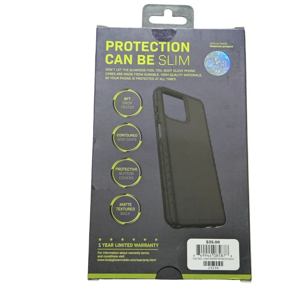 B7. Body Glove Contour Grip Case - Moto g stylus 5G (2023)- In Black